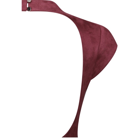 Miss Circle “Jacqueline” Backless Mini Dress in Burgundy — Size M - Picture 13 of 14